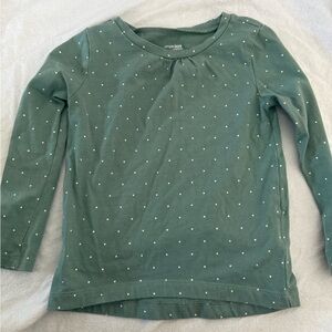Girls' Green and pink heart  Long-Sleeves